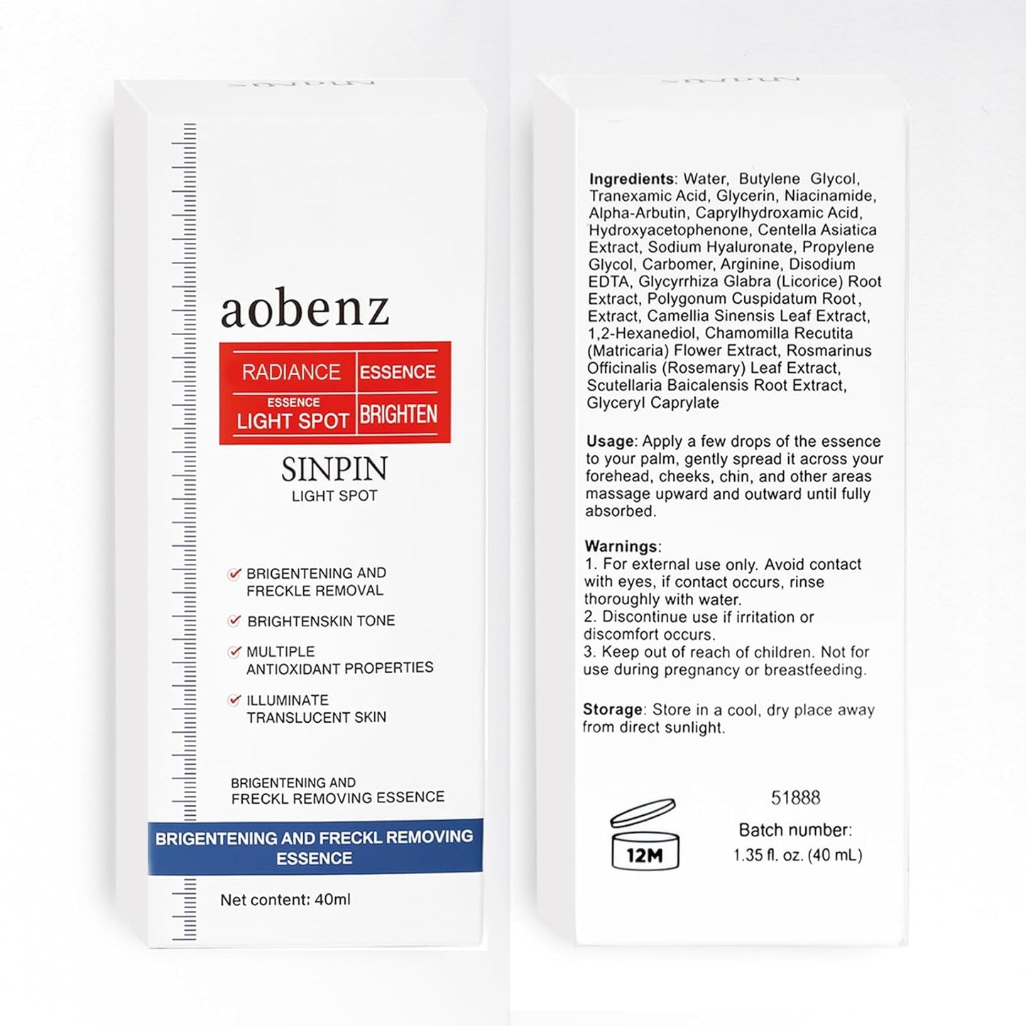 Aobenz dark spot remover serum